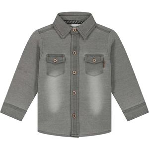 Prénatal Blouse Unisex Maat 116 - Kinderkleding Unisex - Grijs Denim