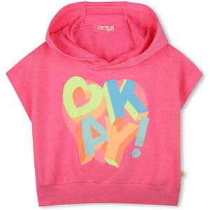 Sweater - Katoen - Pigmentgeverfd - Korte Mouwen - Capuchon