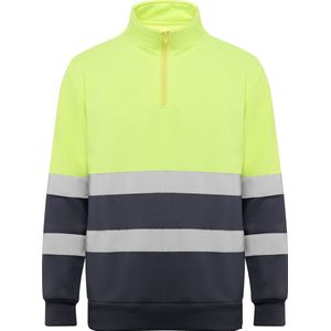 Roly Sweatshirt Spica RY9314 - Lead 23/Fluor Yellow 221 - 4XL