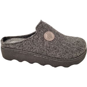Rohde - Donker Grijze Dames Pantoffels - Open Hiel - 41