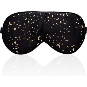 100% zijden slaapmasker met verstelbare riem - comfortabel en superzacht oogmasker