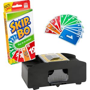 Ultieme Kaartspel Set: Skip-Bo met Dobeno Kaartschudder - Eindeloos Speelplezier!