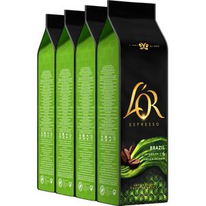L'OR Espresso Origins Brazil Koffiebonen - Intensiteit 6/12 - 4 x 500 gram