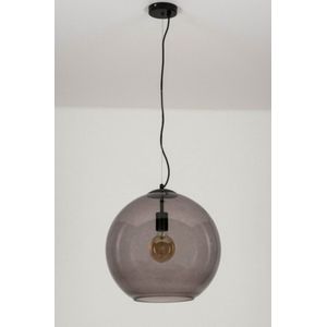 Lumidora Hanglamp 72944 - SMOKEY - E27 - Zwart - Grijs - Glas - ⌀ 40 cm