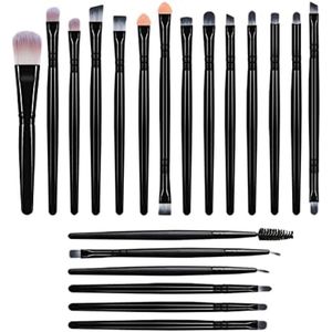 PromoHome Professionele Make-up Kwastenset - 20 Delige Set met Zachte Synthetische Haren