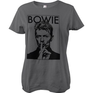 David Bowie Damen Silence Girly Tee PS-5-DBO008-H94-11 DarkGrey-S