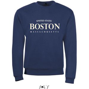 Sweatshirt 2-205 Boston Massachusetts - Navy, xS