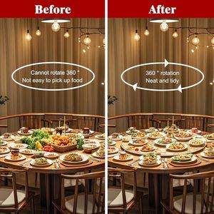 Smooth Aluminium Legering Draaitafel - Draaitafel voor Caleidoscopen - Displays [25.7 cm] Meubelglijders