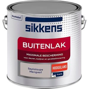 Sikkens Buitenlak - Verf - Hoogglans - Mengkleur - Sepiataupe - 2,5 liter