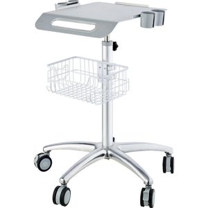 VEVOR Medische Trolley, Salonwagen Met Wielen, Mobiele Trolley 68-109 Cm In Hoogte Verstelbaar, Metalen Salonstations voor Kappers, Rollende Desktop Laboratoriumwagen voor Kliniek, Schoonheid en Salon