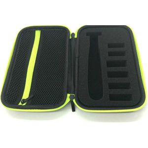 Hard Cover Carry Case - Reisetui - Luxe reisetui - Zwart - Geschikt Voor Philips Oneblade