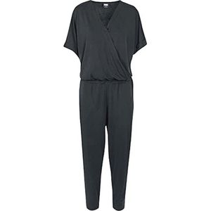 Dames Jumpsuit van Modal met 3/4 Mouwen - Zwart - M