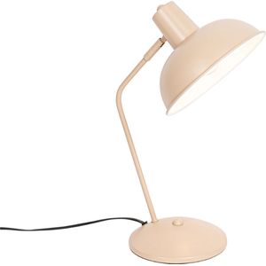 QAZQA milou - Retro Tafellamp - 1 lichts - H 35 cm - Beige - Woonkamer | Slaapkamer | Keuken