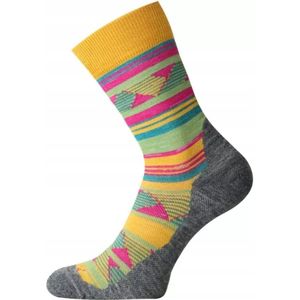 Lasting WLI Merino Sokken - Trekking, Geel, Maat 38-41
