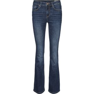 Vero Moda Jeans Vmflash Mr Flared Jeans Li3110 Ga N 10310511 Dark Blue Denim Dames Maat - W32 X L32