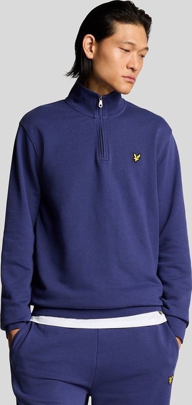 Lyle & Scott - Loopback 1/4 Zip Sweat - Blauw - Sweatshirt