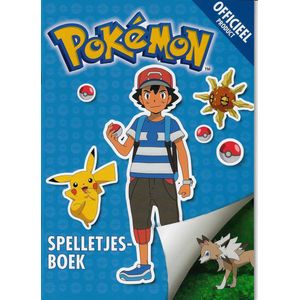 Pokemon Spelletjesboek + Pokémon Balpen + 5 Pokémon Stickers {Speelgoed voor jongens meisjes kinderen | Pokemon GO Sword & Shield Spelletjes Boek}