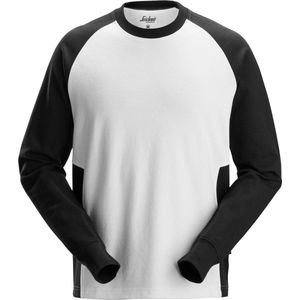 Snickers 2840 Tweekleurig Sweatshirt - Zwart/Staal Grijs - XL