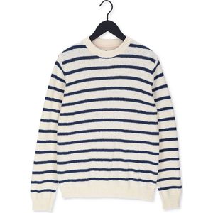 Anerkjendt Akrico Stripe Knit Truien & Vesten Heren - Sweater - Hoodie - Vest- Blauw - Maat XXL