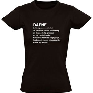 Dafne grappig Dames t-shirt | verjaardag | cadeau | kado | shirt | Zwart