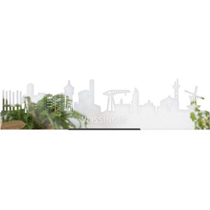 Standing Skyline Vlissingen Spiegel - 60 cm - Woondecoratie design - Decoratie om neer te zetten en om op te hangen - Meer steden beschikbaar - Cadeau voor hem - Cadeau voor haar - Jubileum - Verjaardag - Housewarming - Interieur - WoodWideCities