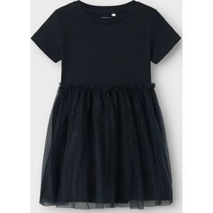 NAME IT NMFHARANA SS TULLE DRESS PB Meisjes Jurk - Dark Sapphire - Maat 104