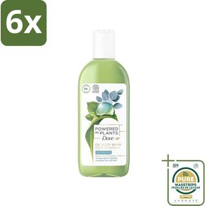 Dove Powered by Plants - Oil Body Wash - Eucalyptus - 250 ml - Voordeelverpakking - 6 stuks - Hydraterende bodywash - Vegan bodywash