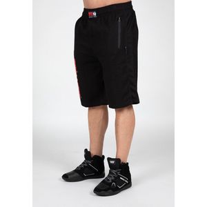 Gorilla Wear Augustine Old School Shorts - Zwart / Rood - S/M