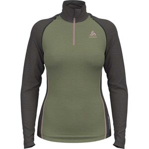 Odlo Natural Lange Mouwen Basislaag Groen S Vrouw