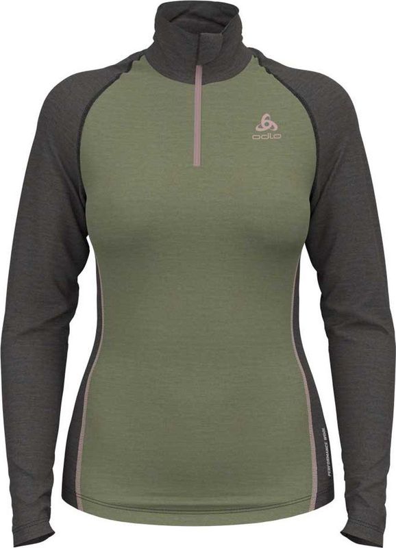 Odlo Natural Lange Mouwen Basislaag Groen S Vrouw