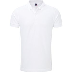 Men's Stretch Poloshirt 'Russell' White - XXL