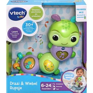 VTech Baby Dierenvriendjes Draai & Wiebel Rupsje - Interactieve Activity Center - Educatief Babyspeelgoed - Cadeau - Speelgoed 6 Maanden tot 2 Jaar