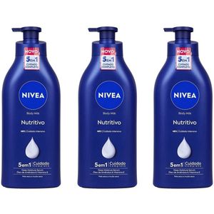 Nivea Bodymilk – Original met Pomp - Voordeelverpakking 3 x 500 ml