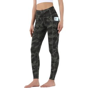 Dames Sportbroek met Zakken - Ondoorzichtig en Hoge Taille voor Fitness en Yoga