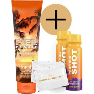 Devoted Creations - Pier Pressure + 2 Your Sun Shots + 2 Verfrissingsdoekjes