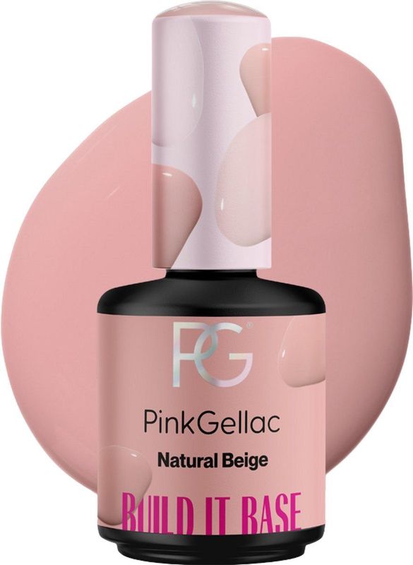 Pink Gellac - Build it Base Natural Beige - Gellak - 15 ml