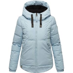 Comfortabel & Warm: Navahoo EISBALLCHEN - Winterjas Dames - Volwassen - Dons -Capuchon - Blauw - S