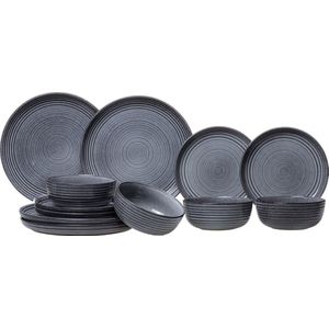 Cosy & Trendy serviesset Kentucky Grey 12-Delig