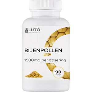 Bijenpollen - 90 Vegetarische capsules - 1500mg per dagdosering - Luto Supplements