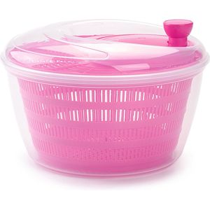 Slacentrifuge kunststof roze 4 liter 25 cm diameter - Handige keuken artikelen