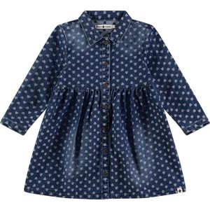 Stains & Stories girls denim dress Meisjes Jurk - Maat 92