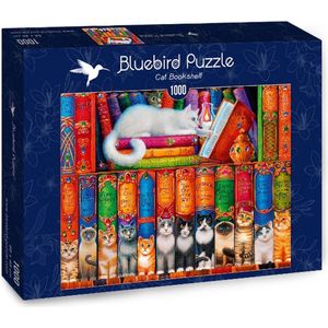 Bluebird Legpuzzel 1000 Cat Bookshelf