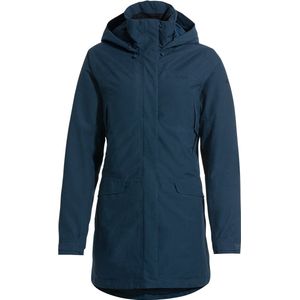 VAUDE Skomer Wollen Parka Dames, blauw