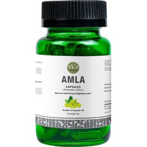 Vanan Amla 250mg Capsules 60 stuks – Natuurlijk Ayurvedisch Superfruit – Kruiden Supplement – Vitamine C, Vegan, Plantaardig & GMP
