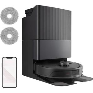 Robotstofzuiger - 10000Pa - FlexiArm Design - Extra Dweil - 60°C Waterreiniging - Slim & Efficiënt - Stil & Krachtig - Duurzaam & Handzaam - Geschikt Voor Grote Ruimtes - Stijlvol & Praktisch