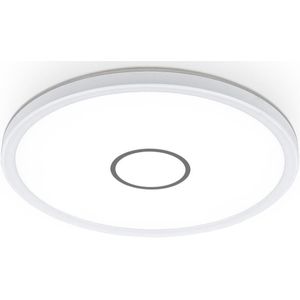 B.K.Licht - LED Paneel - plafondlamp - bureaulamp - witte plafonnière - Ø29cm - 4.000K - 2.400Lm - 18W