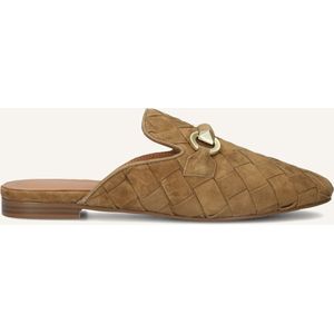 Stefano Lauran - D24083 - Instappers - Bruin - Suède - Camel Suède met Blokhak