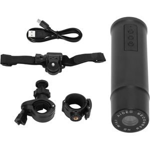 Fietsmotorhelmcamera 1080p Dual Dash Cam Fietssportcamera - Voor en Achter - Mini Action Cam Adventure Camera - 120 ° Groothoek - Waterdicht - WiFi-verbinding - Langere duurzaamheid .