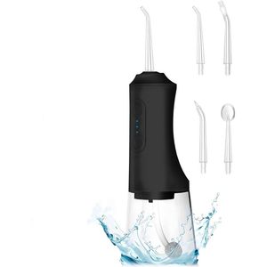 Waterflosser - Monddouche - Water Flosser - Draadloos en Oplaadbaar - Opzetstukjes - 3 Standen - Krachtig - Wit