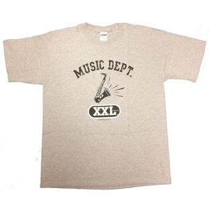 T-shirt, Music Dept T - Sax , maat XL